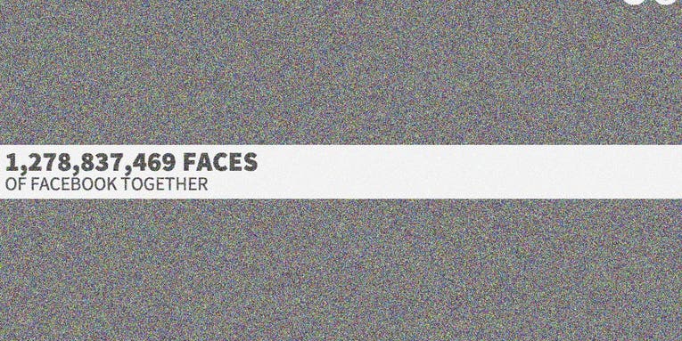 See All 1.2 Billion “Faces of Facebook”