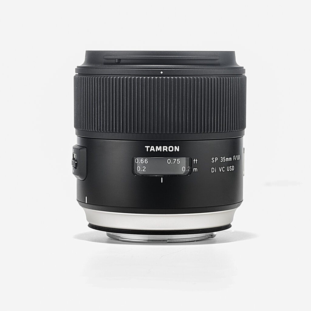 The Tamron SP 35mm f/1.8 VC full-frame prime lens