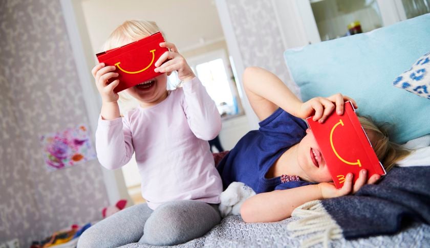 McDonalds Happy meal Box VR headset