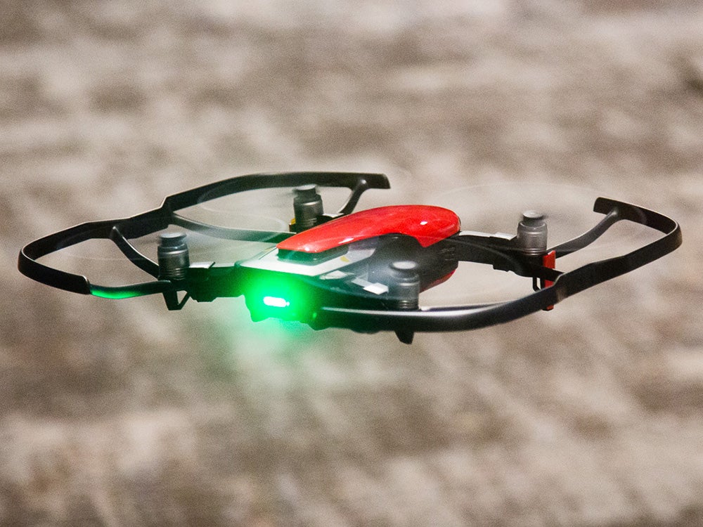 The Mavic Air comes in three colors: white, black, and red.