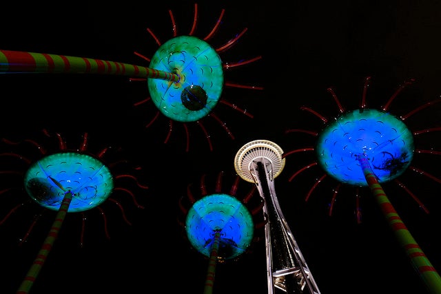 Today's Photo of the Day comes from Jason Groepper and was taken at the Seattle Center using a Canon EOS 6D with a 
EF 16-35mm f/4L IS USM lens with a 1 second exposure, at f/8 and ISO 160. See more work<a href="https://www.flickr.com/photos/jgroepper/"> here.</a>