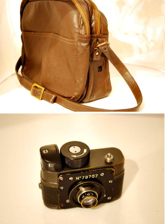 Russian KGB Spy Camera/Bag: Current Bid $450