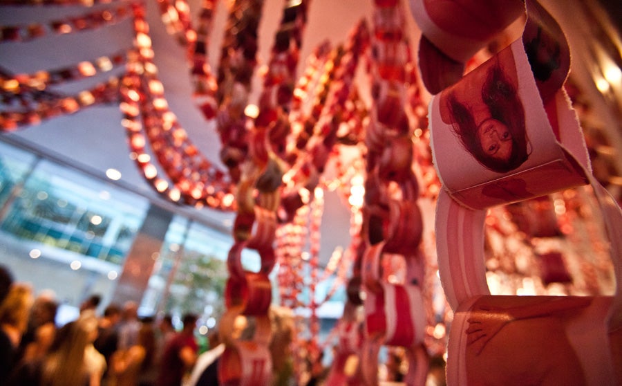 The Gigantic Paper Chain Up Close