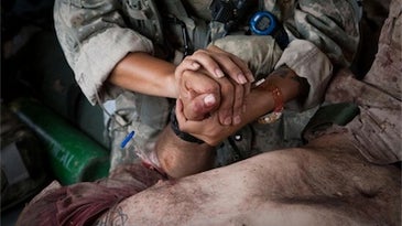 Wounded Marine