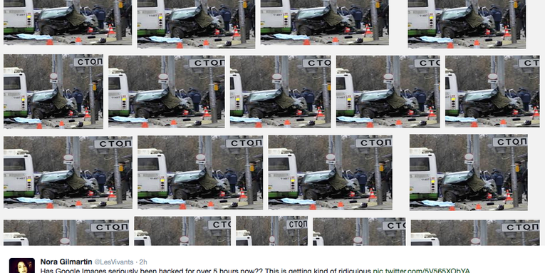 Google Image Search Bug Produces a Barrage of Russian Car Crash Photos