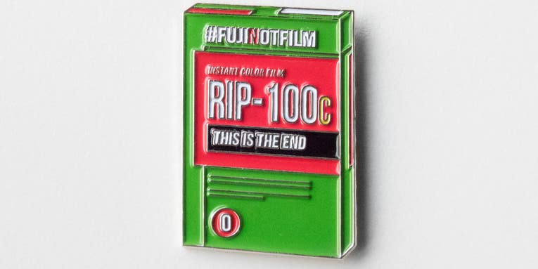 Mourn the Loss of Fujifilm’s Much-Loved Instant Film With This Awesome Lapel Pin Mourn the Loss of Fujifilm’s Much-Loved Instant Film With This Awesome Lapel Pin