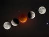 Lunar eclipse composite