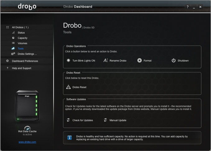 Drobo Dashboard