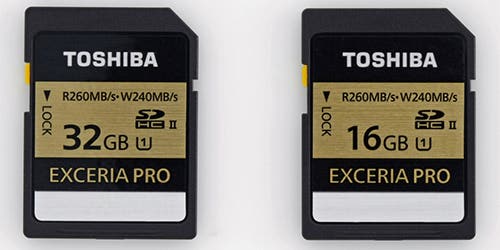 New Gear: Toshiba to Offer World’s Record Write Speeds With Exceria Pro SDHC Cards