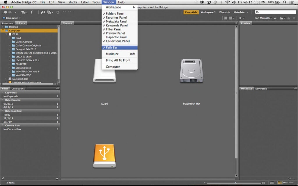 Software Workshop: How to organize your photos with Adobe Bridge