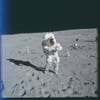 Astronaut standing on the moon