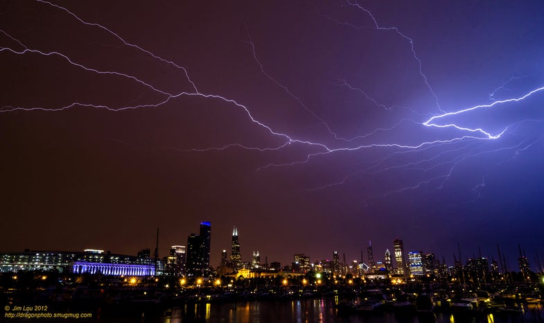 Jim Lou made this incredible lightning photo in Chicago last week with a Nikon D7000. See more of his work on Flickr and Smugmug.