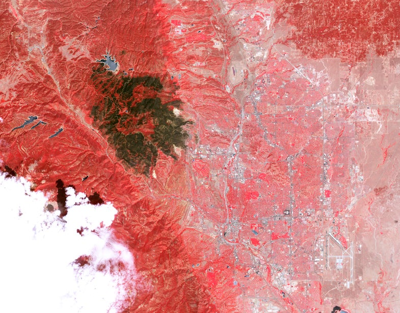 Colorado wildfire scar