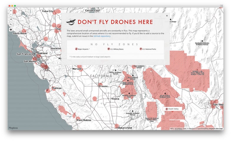 don't fly drones here