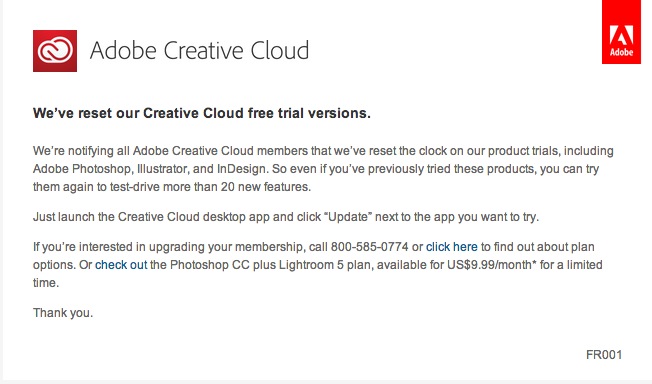 You Can Try Adobe Creative Cloud For a Month, Even If You've Already ...