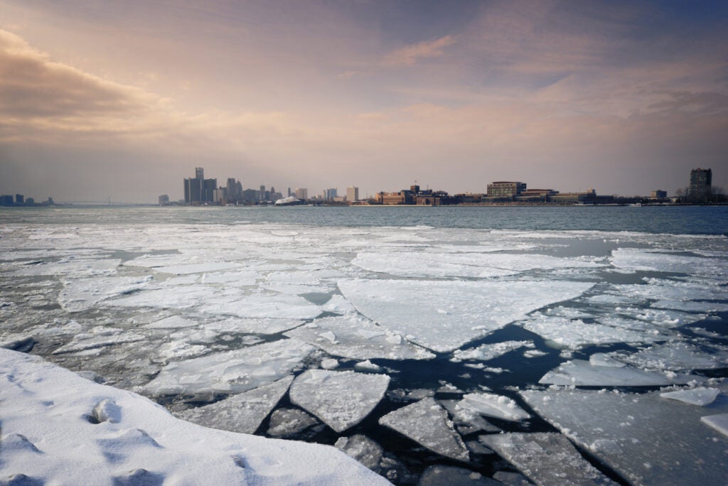 Belle Isle in Winter.