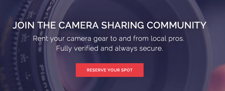 ShareGrid Peer to Peer Camera Rental Service