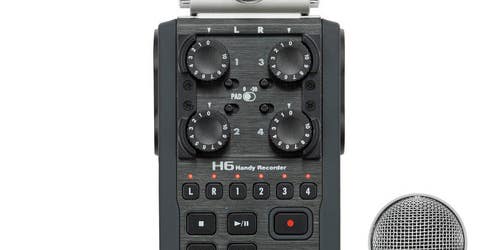 Zoom H6 Audio Recorder Has Swappable Microphones, Mounts to DSLRs