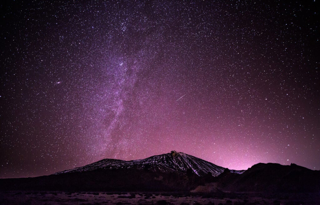 Teide Volcano and the Milky Way