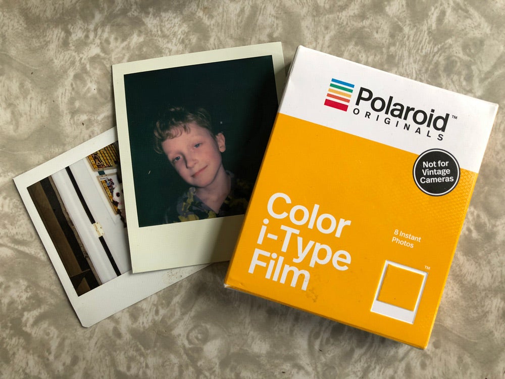 polaroid color i-type film and pictures
