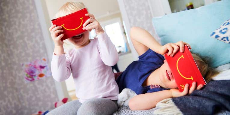 McDonald’s Turned Happy Meal Boxes Into Virtual Reality Viewing Devices McDonald’s Turned Happy Meal Boxes Into Virtual Reality Viewing Devices