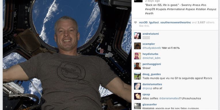 NASA Sends First Instagram from ISS