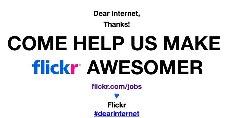dear flickr