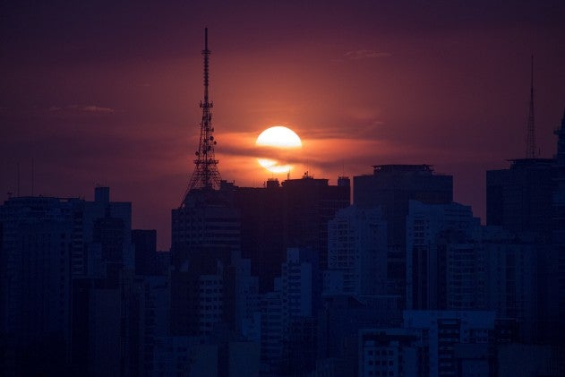 Sunset at Sao Paolo