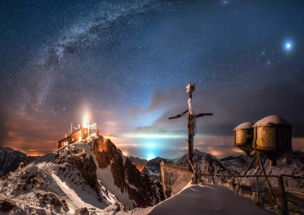 Night over Bulgaria