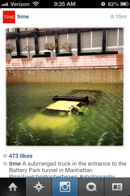 Time Instagram Hurricane Sandy