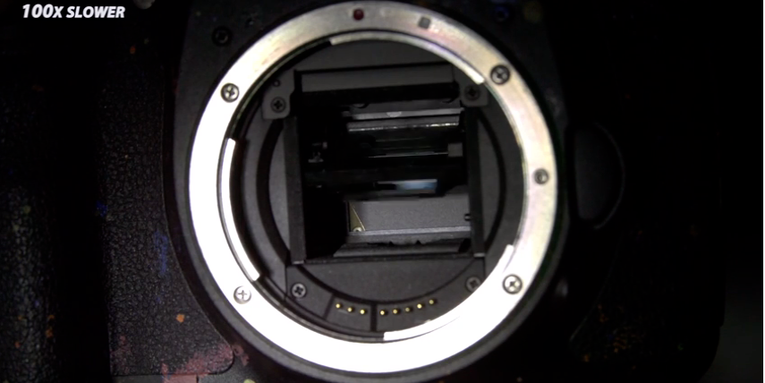 Watch a Camera Shutter Action in 10,000 fps Slow-Motion