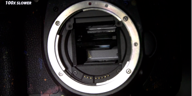 Watch a Camera Shutter Action in 10,000 fps Slow-Motion Watch a Camera Shutter Action in 10,000 fps Slow-Motion