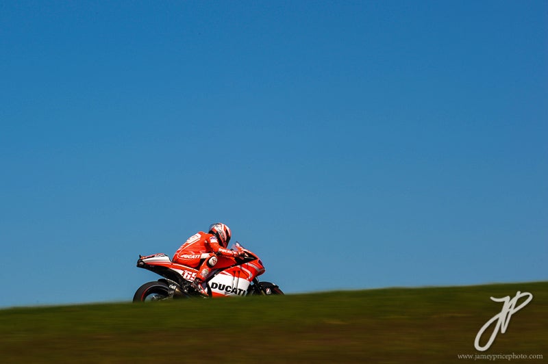 Nicky Hayden on his Ducati