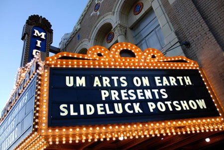 Slideluck-Potshow-The-Marquee-outside-of-the-Mich