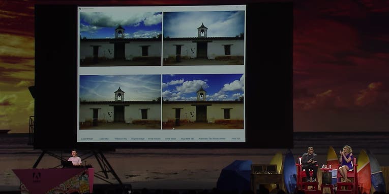 Adobe Sky Replace Automatically Swaps Blown Out Skies