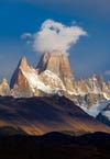 Mount Fitz Roy in morning light, Los Glaciares National Park, Patagonia, Argentina.