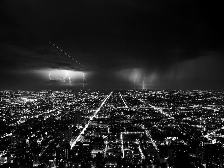 Today's Photo of the Day was captured by Fábio Morbec during an intense lightning storm over Chicago, Illinois. Morbec used an Olympus E-M1 with a 12-40mm f/2.8 a long 1 minute exposure at f/3/2 and ISO 100 to capture the scene. See more work here.