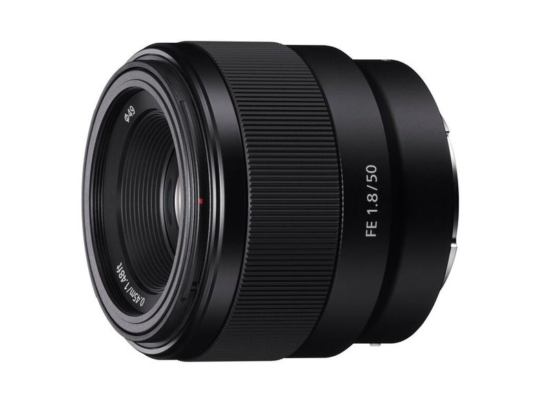 Sony 50mm f/1.8 full-frame prime lens