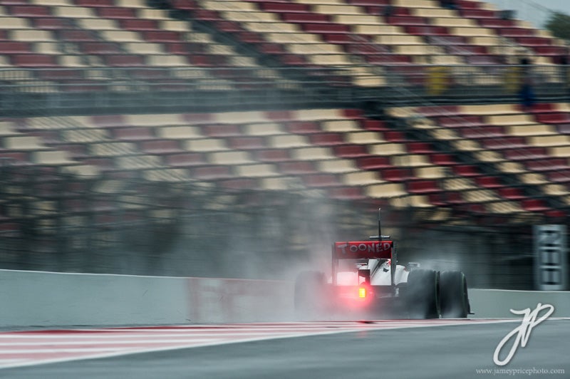 Jenson Button and his Mclaren Formula One car