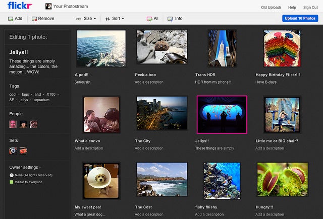 Flickr uploader
