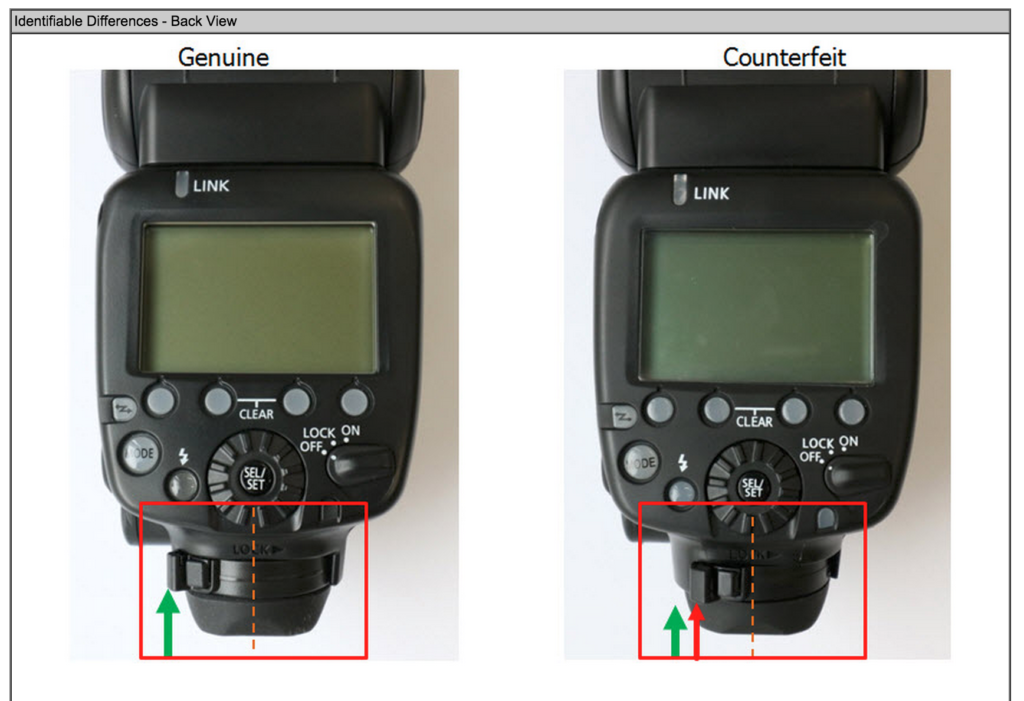 Fake Canon 600EX-RT flashes for sale online