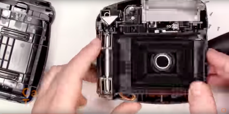 Watch a Fujifilm Instax Mini 8 Instant Film Camera Get a Teardown