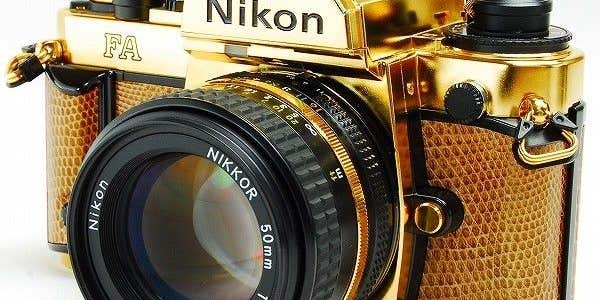 eBay Watch: 24 Karat Gold Nikon FA Camera Grand Prix ’84 Edition
