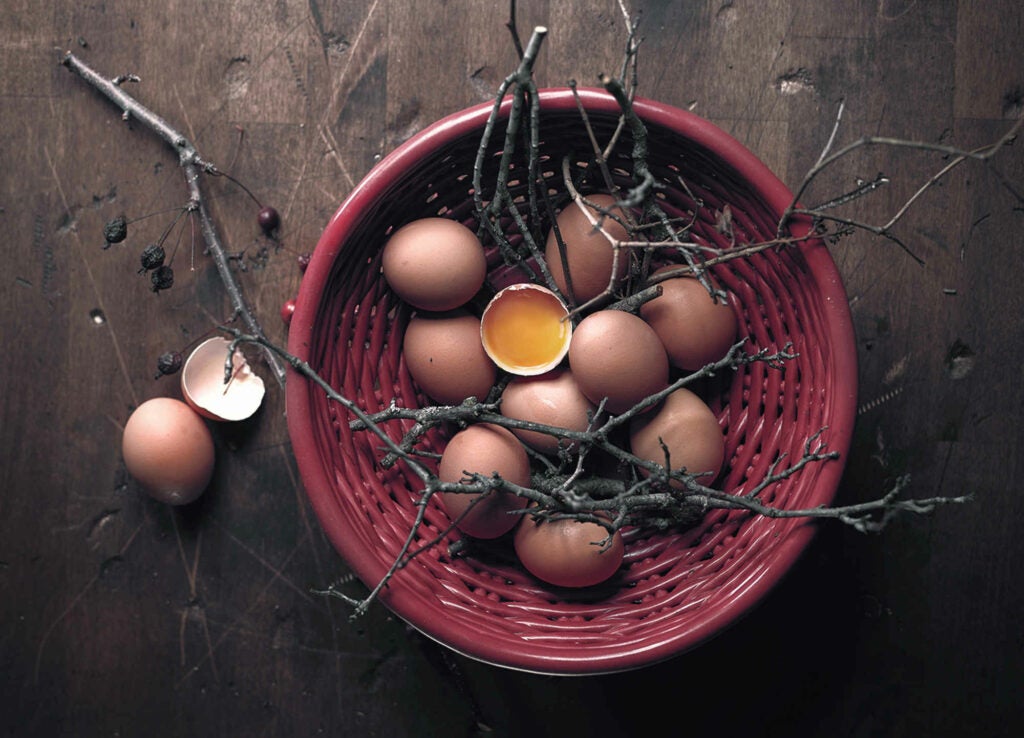 Rustic eggs