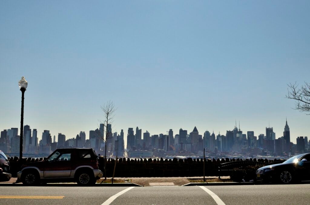 New York City from across the Hudson