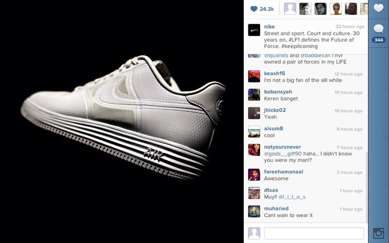 Nike instagram