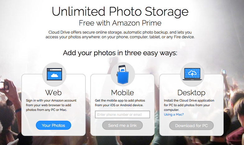 Amazon Prime Free Unlimited Photo Storage Including Raw Files