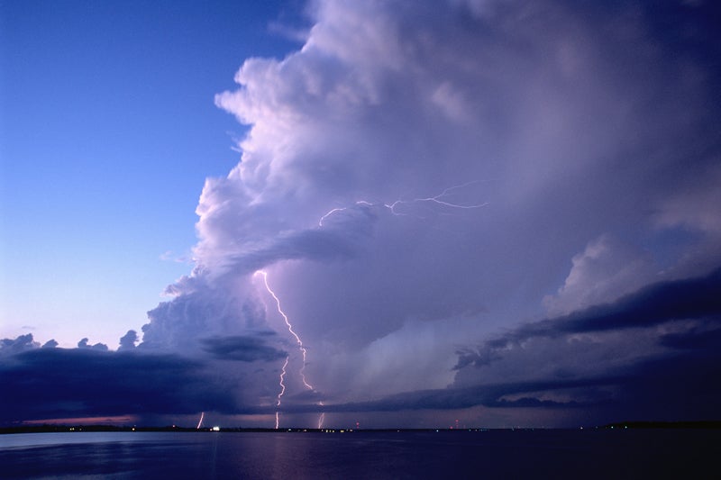 Lightning in Indian River Lagoon