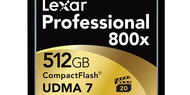 CES 2014: Lexar 800x 512GB CF Card with 75MB/s Speeds