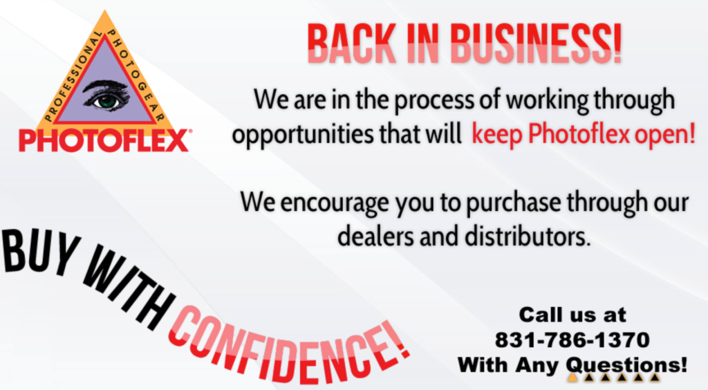 Photoflex back in business